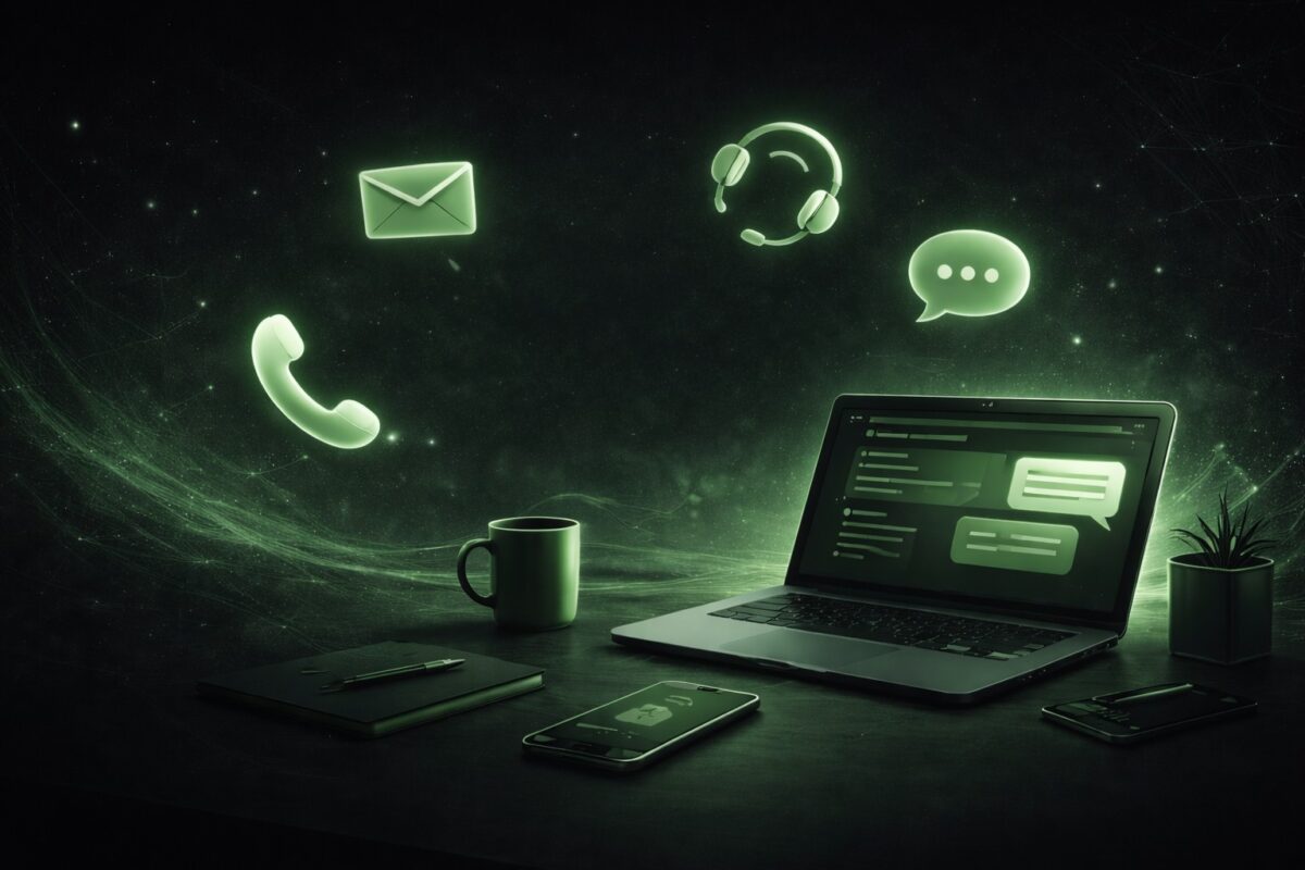 Espace de travail numérique lumineux